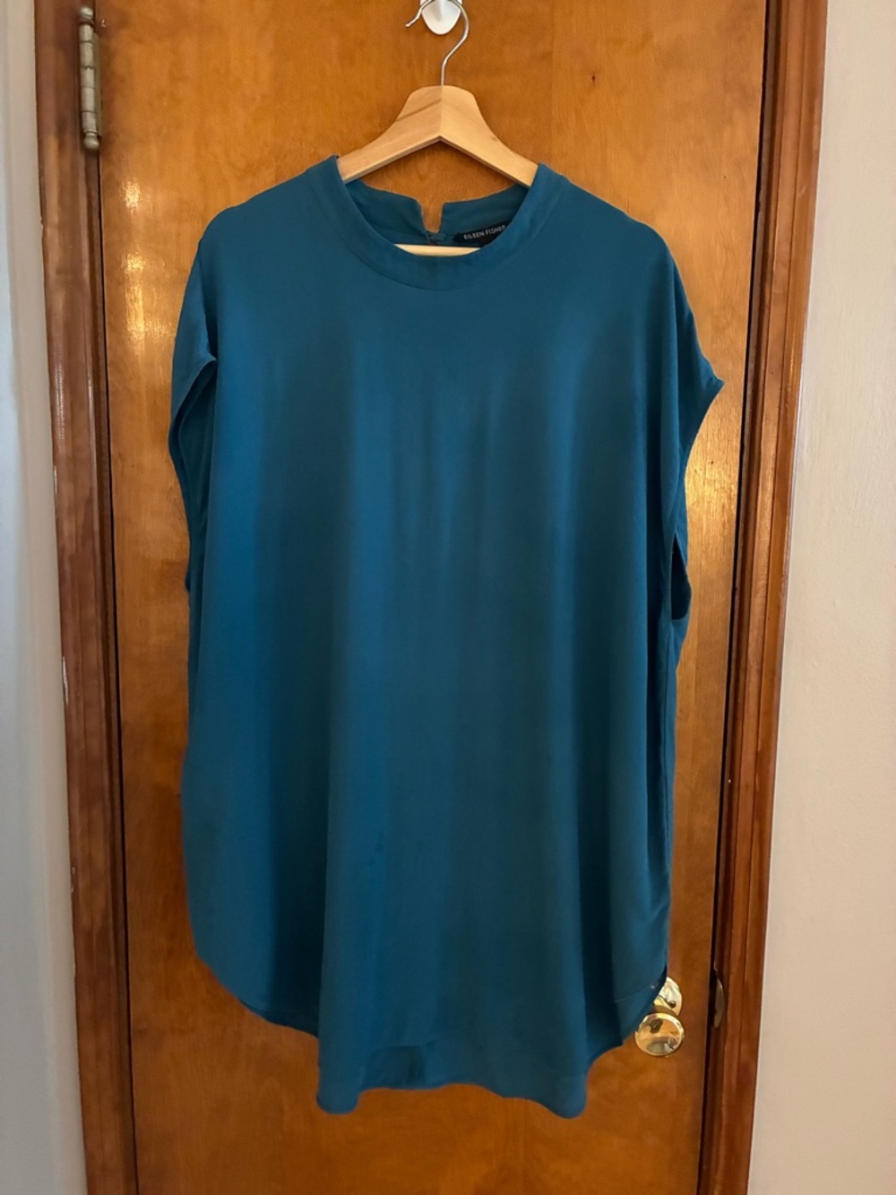 Eileen Fisher Teal Sleeveless Tunic
